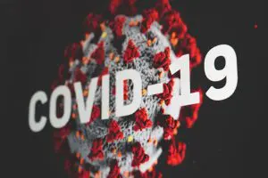 Covid-19 - Corona, Coronavirus Schriftzug