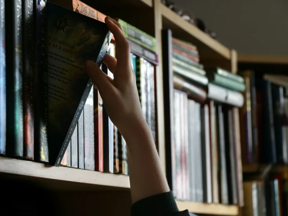 Bücher in einem Regal